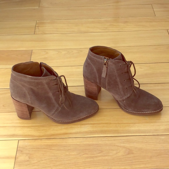 Franco Sarto Suede Lace Up Ankle Boots  franco sarto lace up ankle boots